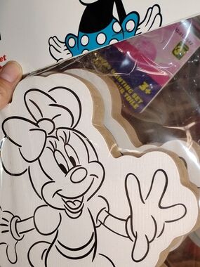 Paint Your Own Wooden Minnie Mouse - Paints In Yukiocluded